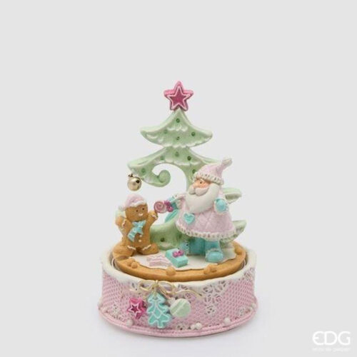 EDG Carillon Babbo Pino Verde Rosa H 16 D 11