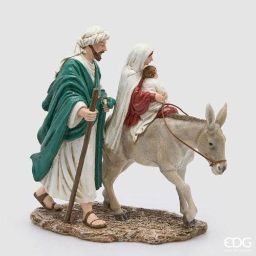EDG Natività Verde Rosso H 32 L 34 - immagine 5