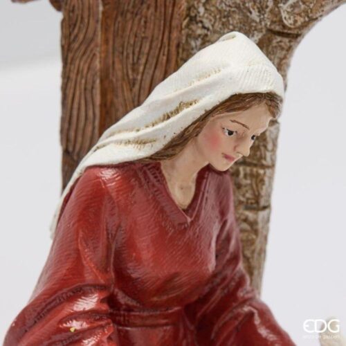 EDG Nativité Vert Rouge H 30 L 31 – Image 4
