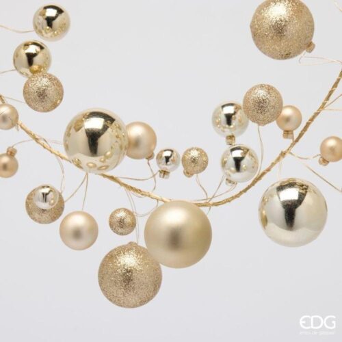 EDG Festone 100 Palline Champagne H 180 - immagine 3