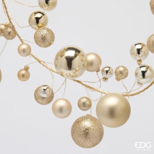 EDG Festone 100 Palline Champagne H 180 - immagine 4