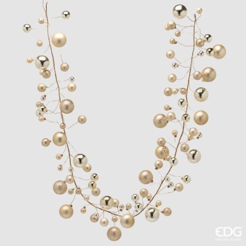 EDG Festone 100 Palline Champagne H 180