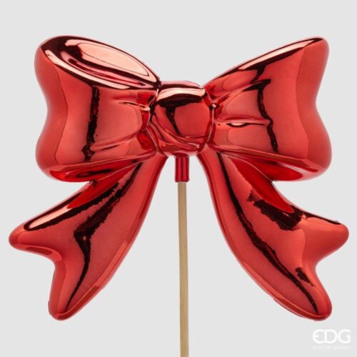 EDG Fiocco Decorativo Rosso H 63 L 23