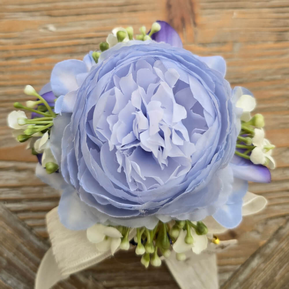 Fiori di Lena Pouf con Ranuncolo e Farfalla Ø9 cm – 5 Colori - immagine 3