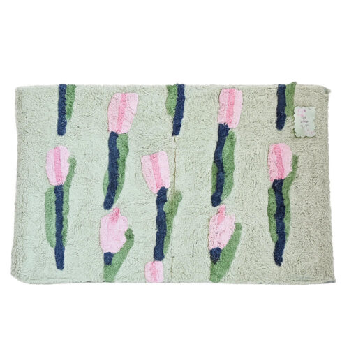 Alternative view of L'Atelier 17 Tappeto Bagno con Tulipani Verde 50x80