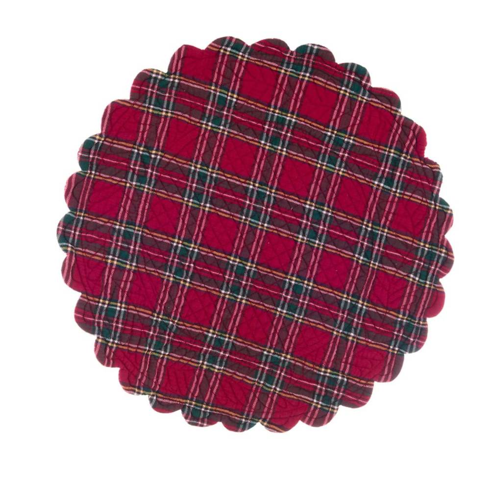 Blanc Mariclo - Set de table « Tartan Collection » 40 x 40 cm – Image 3