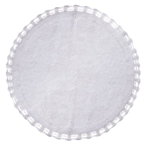 Blanc Mariclo Tappeto Bagno Tondo Crochet Bianco 80x80