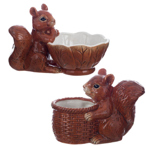 Blanc Mariclo - Lot de 2 écureuils en céramique « Country Bosco » – Image 3