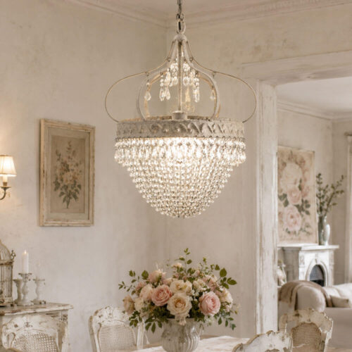 Blanc Mariclo Lampadario shabby chic H 63