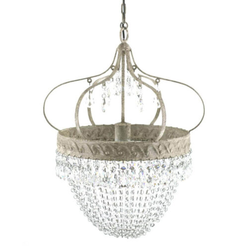Alternative view of Blanc Mariclo Lampadario shabby chic H 63