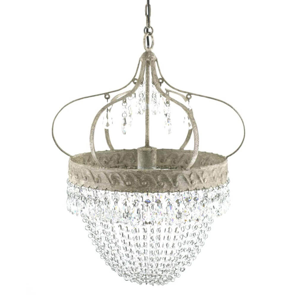 Blanc Mariclo Lampadario shabby chic H 63 - immagine 2