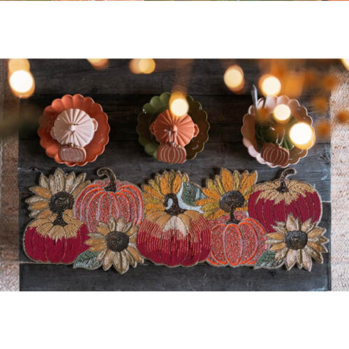 Blanc Mariclo Runner Country Zucche e Girasoli 33x91 - immagine 2