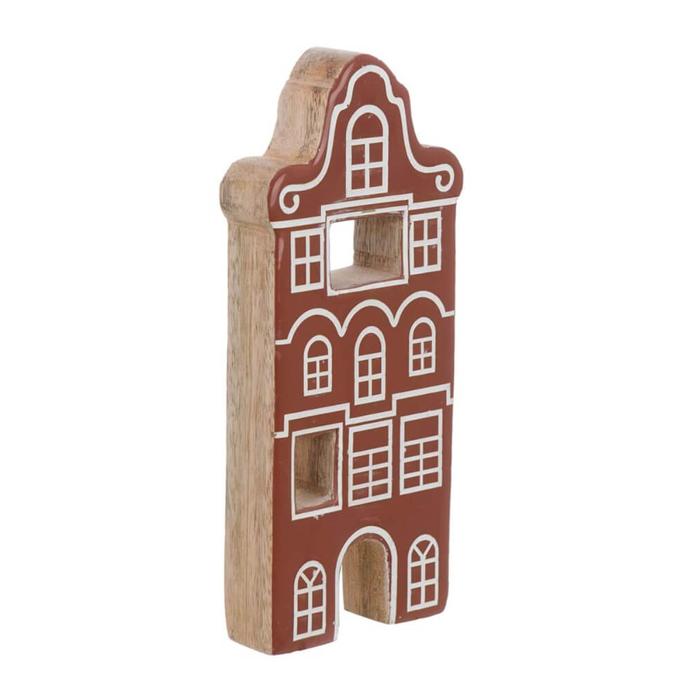 Blanc Mariclo : petite maison vintage en bois « Pan di Zenzero » 19 x 20 – Image 3