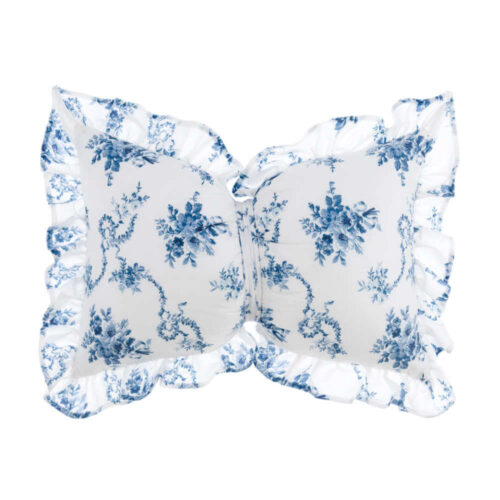 Blanc Mariclo Cuscino Romantico a Fiocco Azzurro 35x50