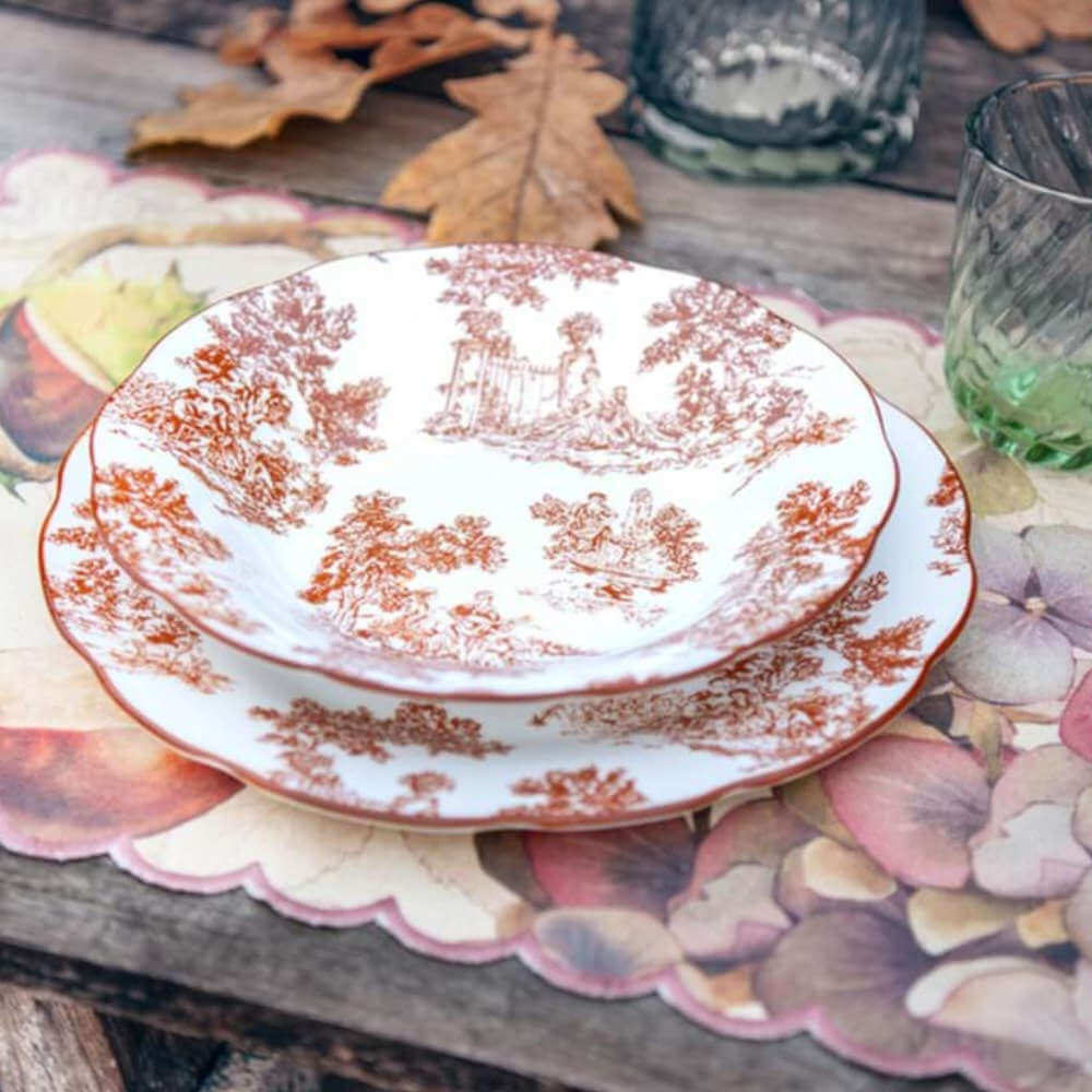 Blanc Mariclo Servizio Piatti Country 3 Pezzi Marrone - immagine 3