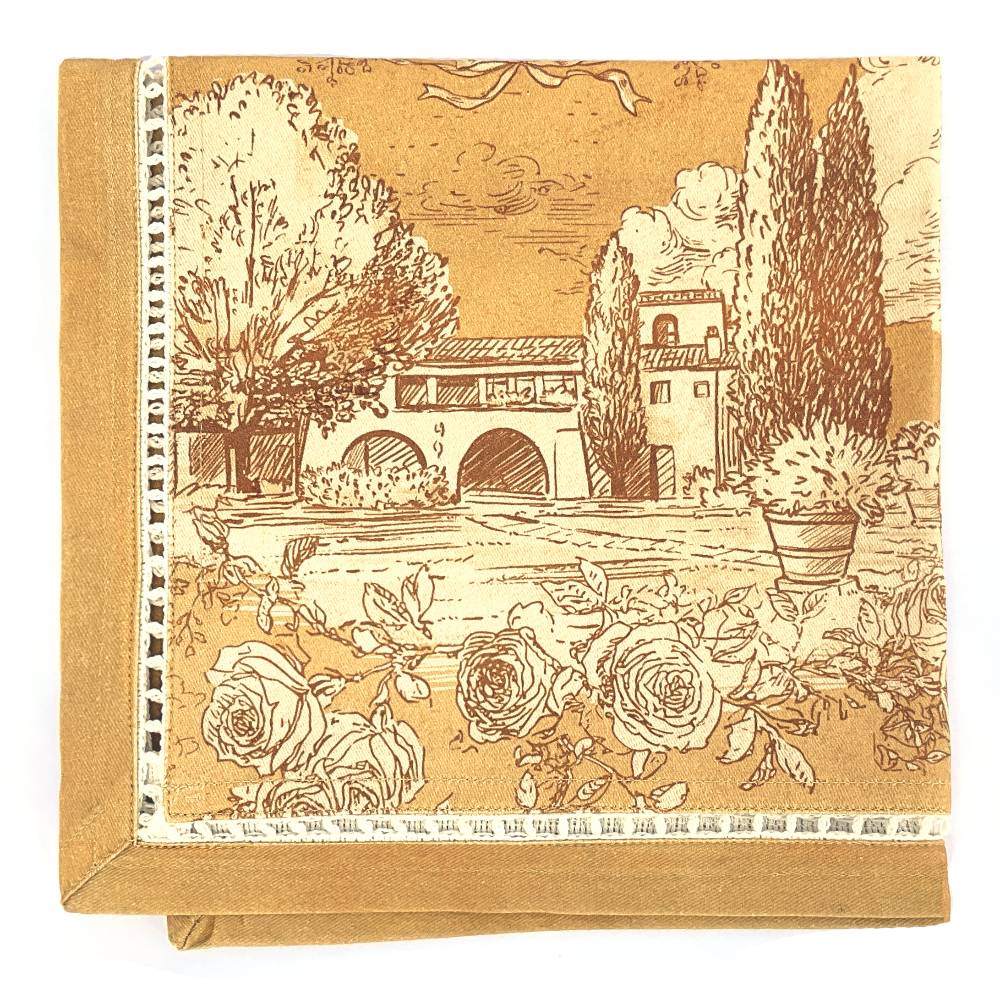 Blanc Mariclo Tovagliolo Romantico Stampa Antica 40x40