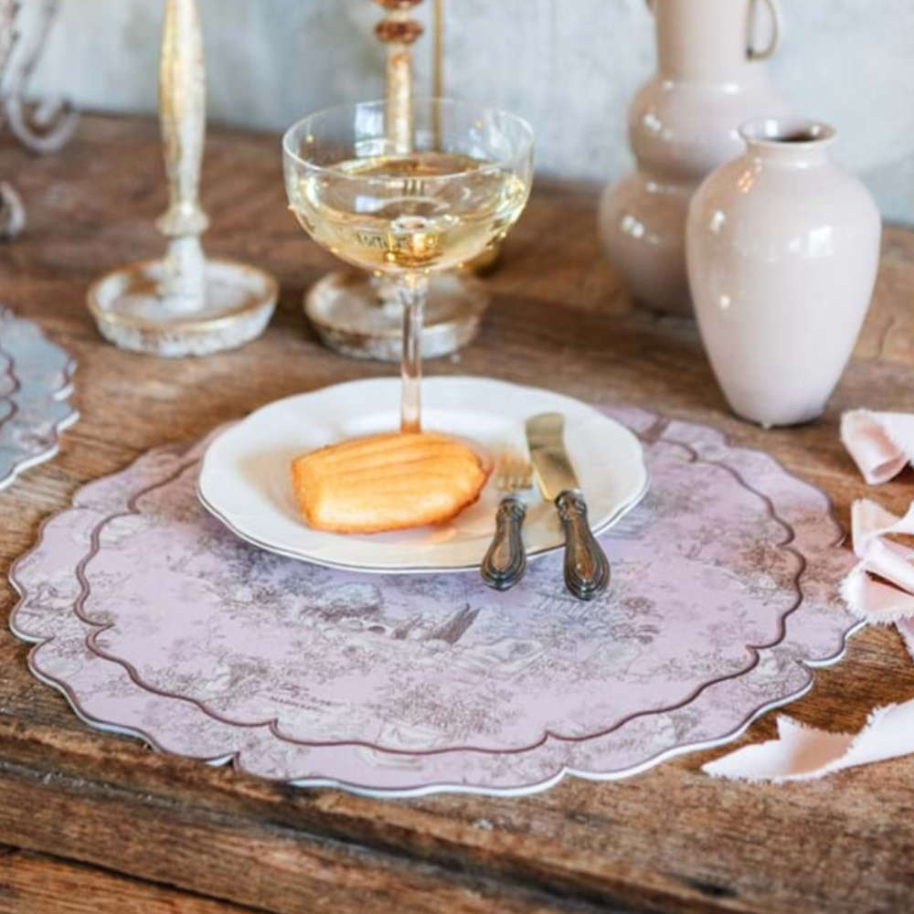 Blanc Mariclo Tovaglietta Vinile Stampa Toile Rosa 38x38 - immagine 3