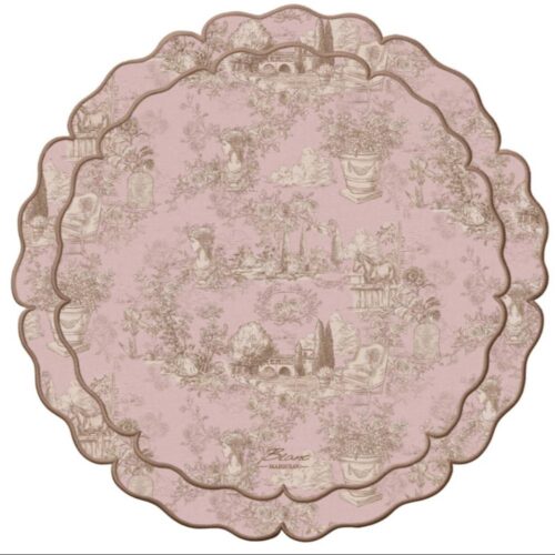 Alternative view of Blanc Mariclo Tovaglietta Vinile Stampa Toile Rosa 38x38