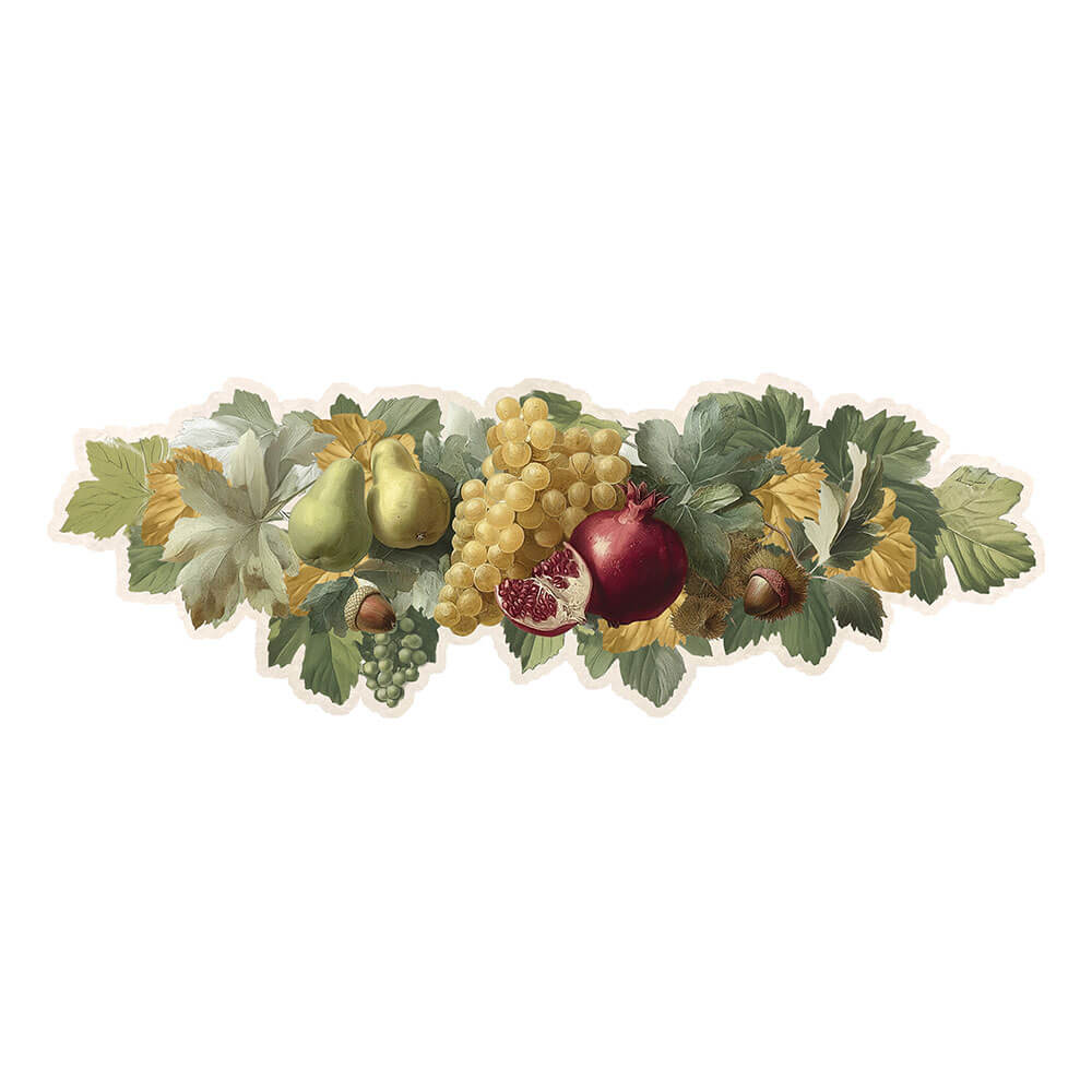 Blanc Mariclo Centrotavola Vinile Frutta e Verdura 40x120