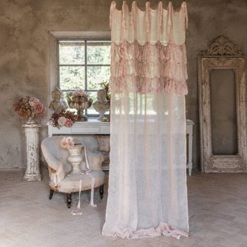 Blanc Mariclo Tenda con Lacci Floreale Sognante 140x290