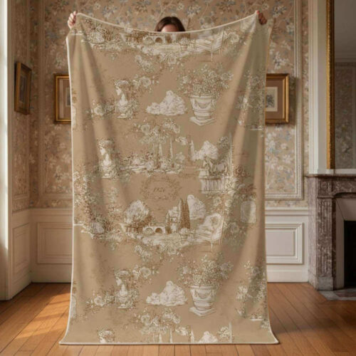 Blanc Mariclo Plaid Sherpa Stampato Beige 170x140