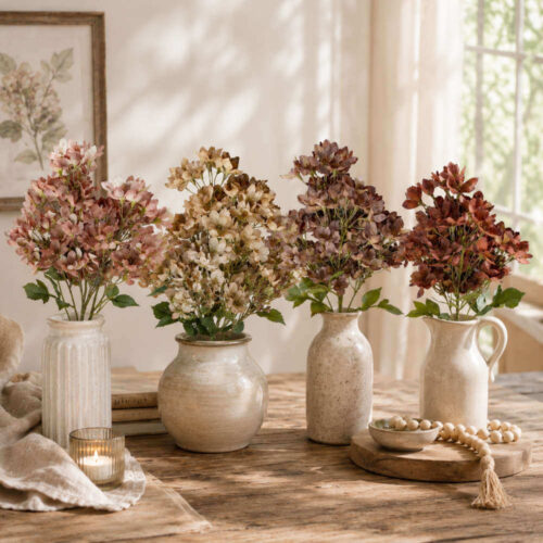 Blanc Mariclo: ramita con flores, decorativa y romántica