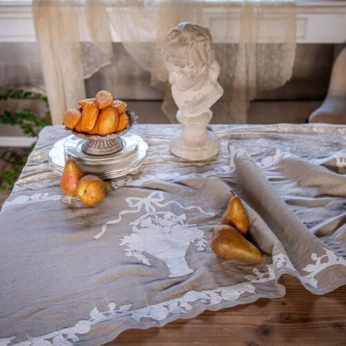 Alternative view of Blanc Mariclo Runner Provenzale Beige con Gala Bianca 50x150