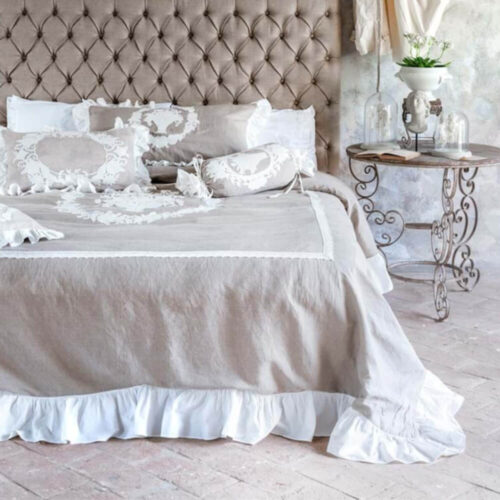Blanc Mariclo Parure Copripiumino Beige e Bianco 240x260