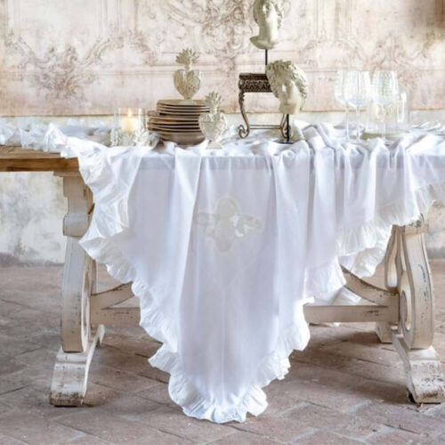 Alternative view of Blanc Mariclo Tovaglia Bianca Rettangolare con Gala 160x280