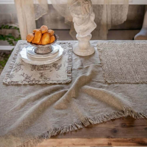 Alternative view of Blanc Mariclo Tovaglietta Toile de Jouy con Galetta 35x50
