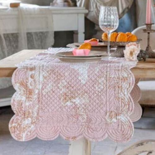 Blanc Mariclo Runner Provenzale Rosa Bordo Smerlato 45x140