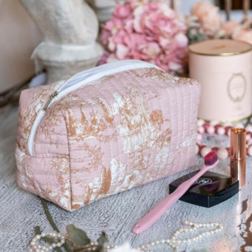 Blanc Mariclo Beauty Case Bucolico Rosa Trapuntato 21x11