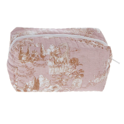 Blanc Mariclo Beauty Case Bucolico Rosa Trapuntato 21x11 - immagine 3