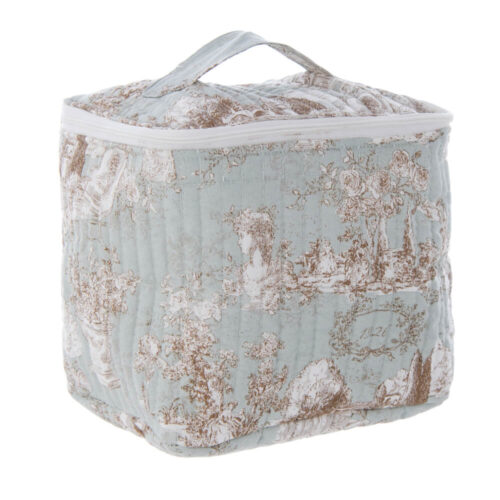 Blanc Mariclo Vanity Case Bucolico Verde con Manico 19x16