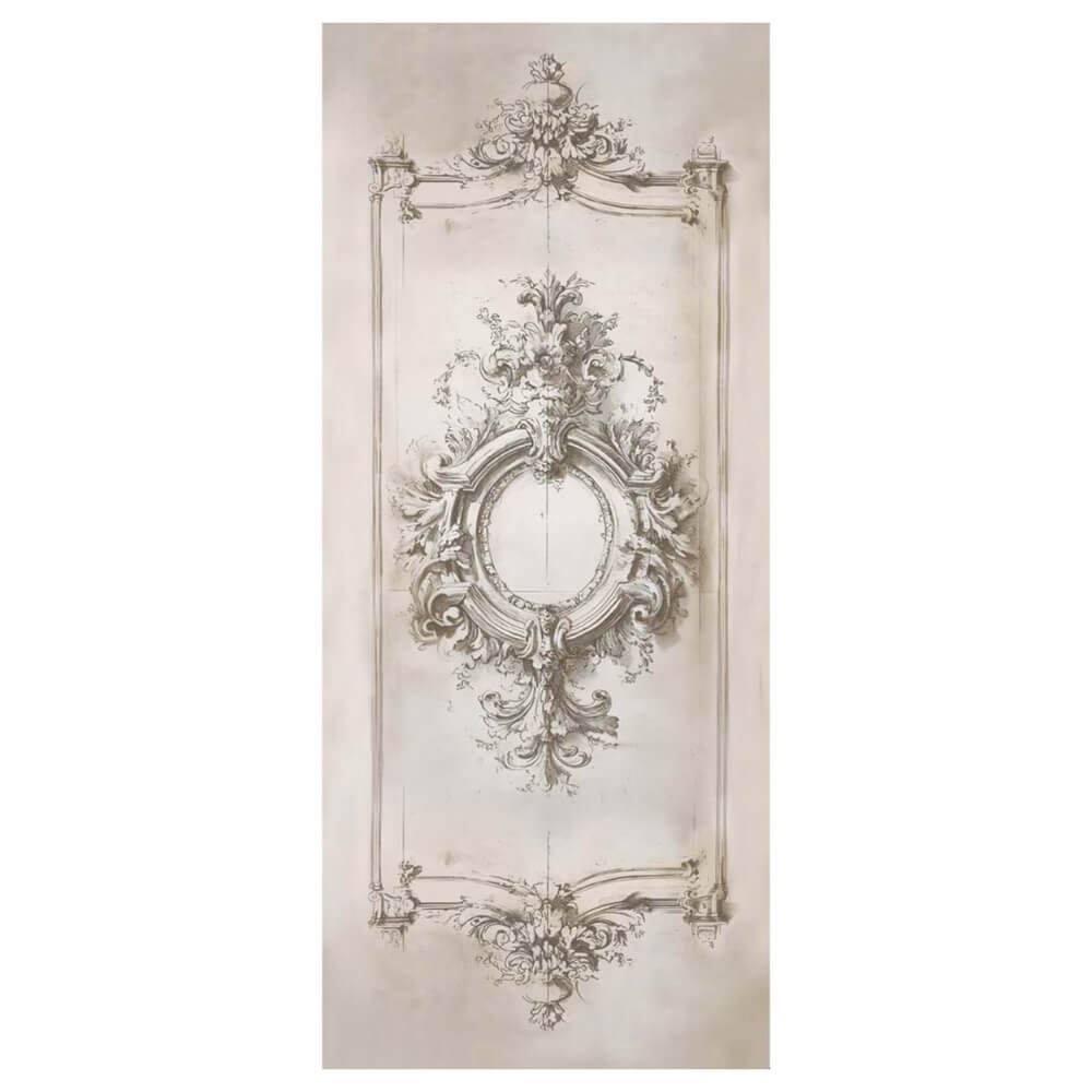 Blanc Mariclo Tappeto Barocco Cornice Ornamentale 74x180 - immagine 2