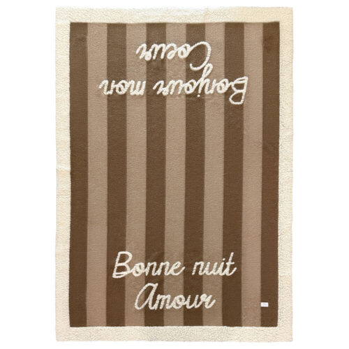 Alternative view of Blanc Mariclo Plaid in Lana Cotta Bonne Nuit Amour 160x200