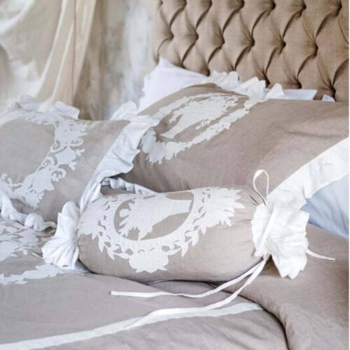 Alternative view of Blanc Mariclo Cuscino Boudoir Beige Cornice Barocca Gala 45x60