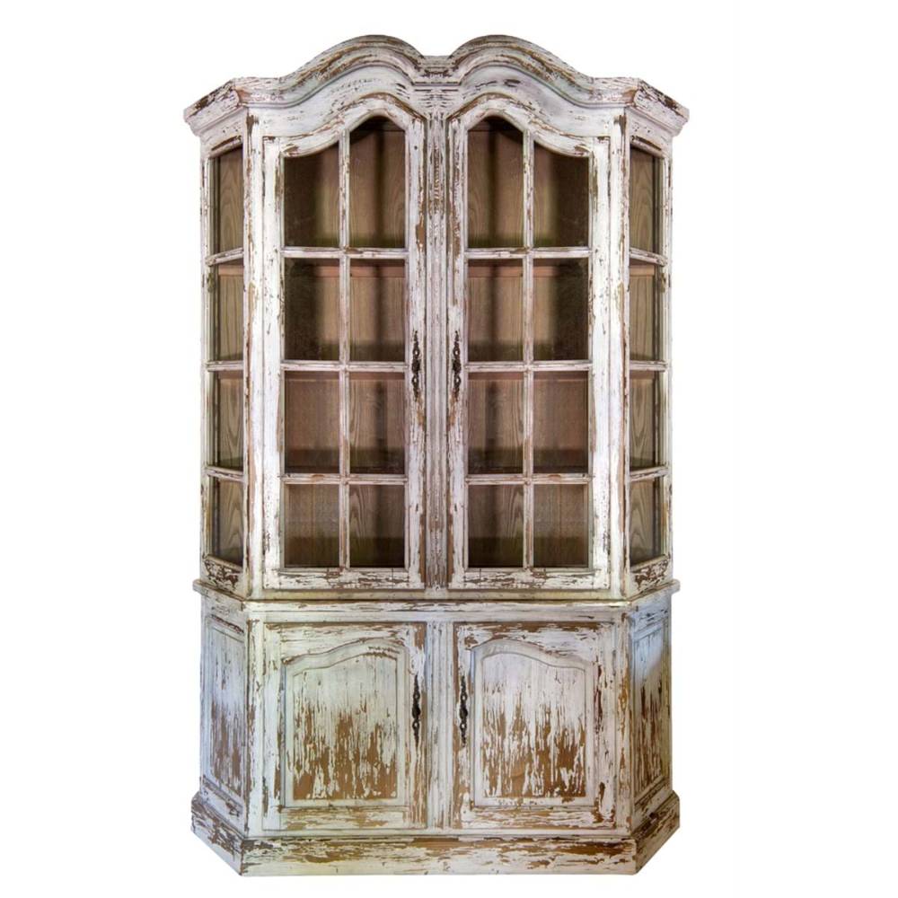 Libreria Blanc Mariclo bianco patinato anticato legno cedro riciclato shabby chic