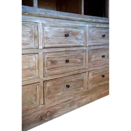 Alternative view of Blanc Mariclo Mobile Vetrina Naturale a 12 Cassetti 200x220
