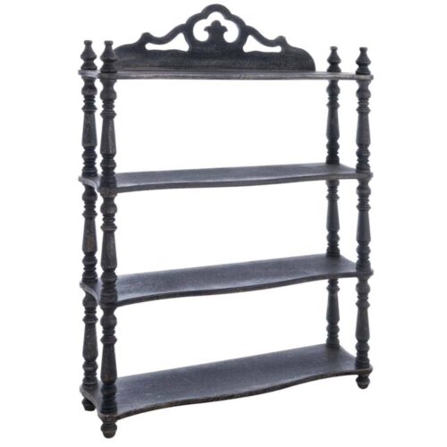 Alternative view of Blanc Mariclo Étagère Vintage Nero Anticato 4 Ripiani 65x87