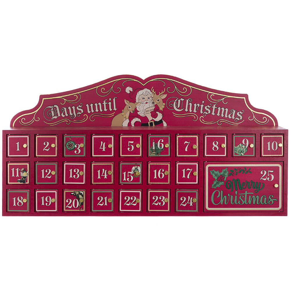 Blanc Mariclo Calendario Avvento Legno Ricordi Albero 80x40 - immagine 2