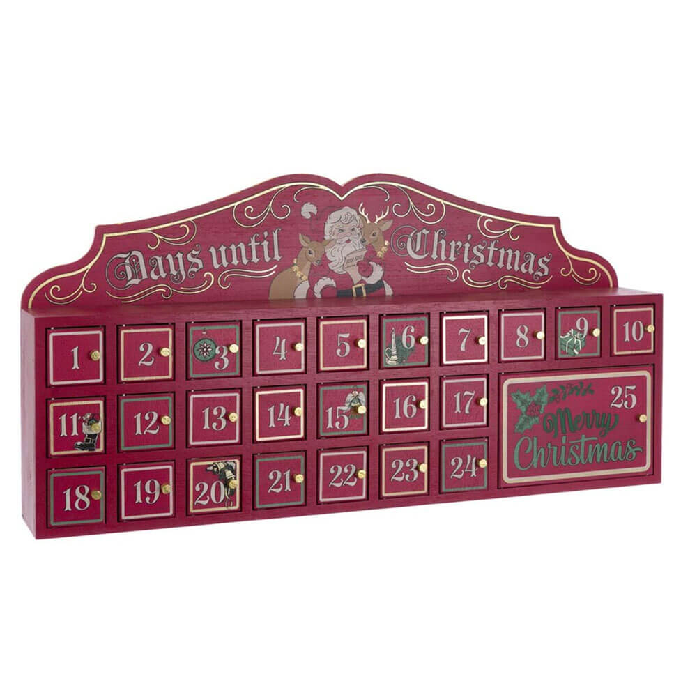 Blanc Mariclo Calendario Avvento Legno Ricordi Albero 80x40 - immagine 3