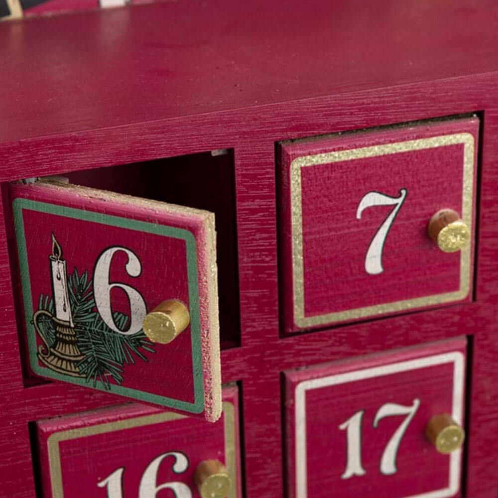 Blanc Mariclo Calendario Avvento Legno Ricordi Albero 80x40 - immagine 4