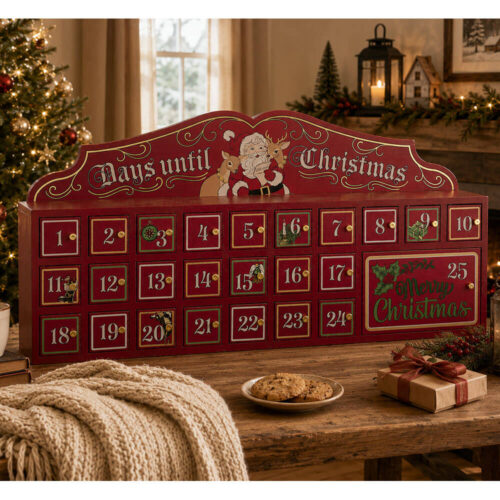 Blanc Mariclo Calendario Avvento Legno Ricordi Albero 80x40