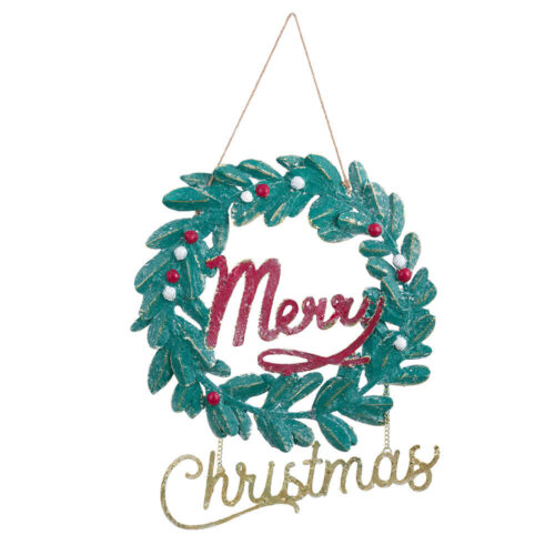 Alternative view of Blanc Mariclo Corona Merry Christmas da Appendere 34x51
