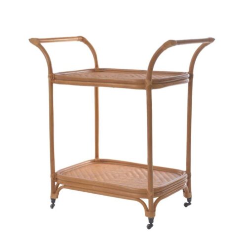 Alternative view of Blanc Mariclo Carrello Cucina in Rattan con Ruote 86x91