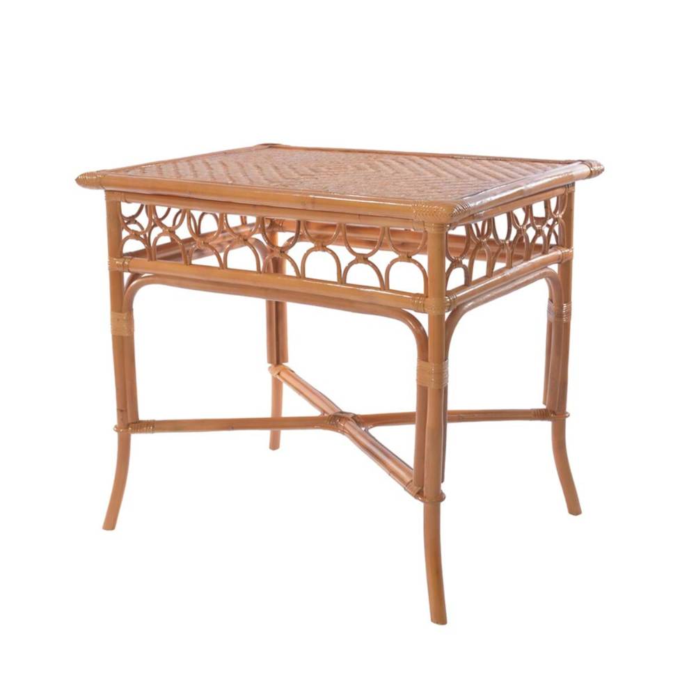 Blanc Mariclo Consolle in Rattan con Decori ad Arco 81x72 - immagine 4