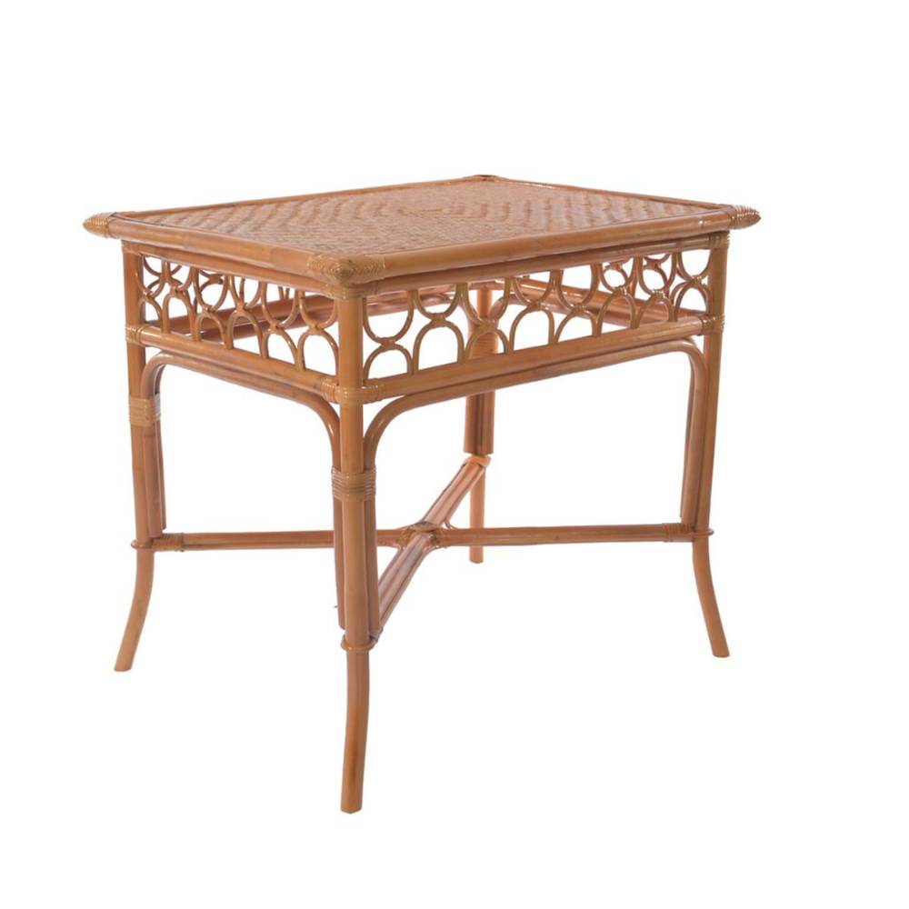 Blanc Mariclo Consolle in Rattan con Decori ad Arco 81x72 - immagine 7