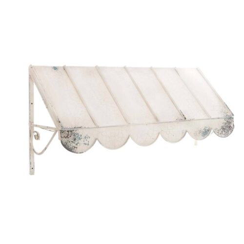 Alternative view of Blanc Mariclo Pensilina in Ferro Bianco Shabby da Parete 100x46