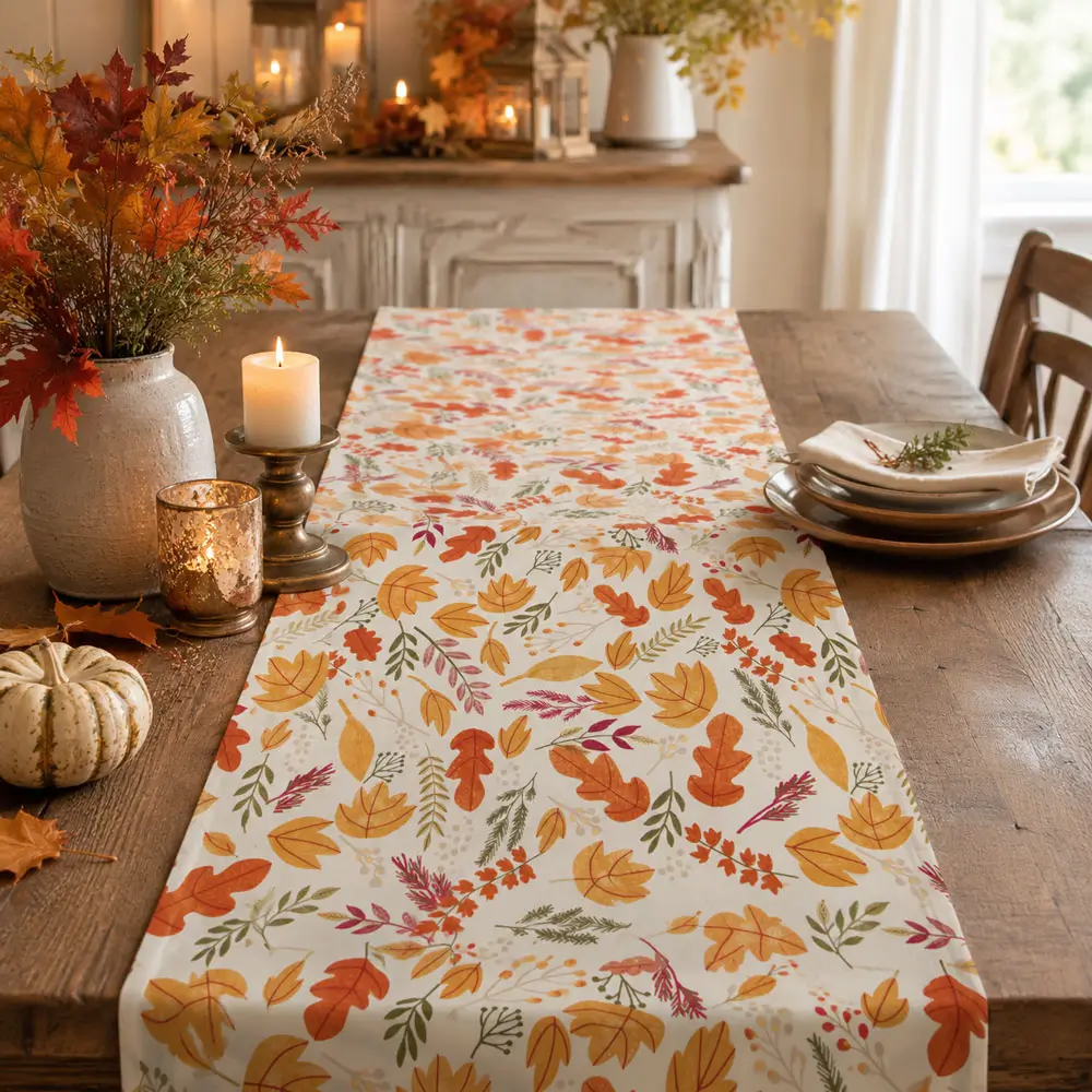 Runner Tavola Blanc Mariclò Bosco Ambrato 45x140 cm - immagine 2